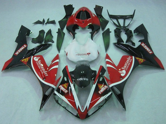 Comprare Carena Moto Yamaha YZF 1000 R1 2004-2006 - Rosso Bianco Nero Verde Volvo Jika Fimer Santander
