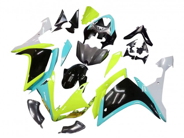 Comprare Carena Moto Yamaha YZF 1000 R1 2007-2008 - Azzurro Chiaro Verde Lime Nero
