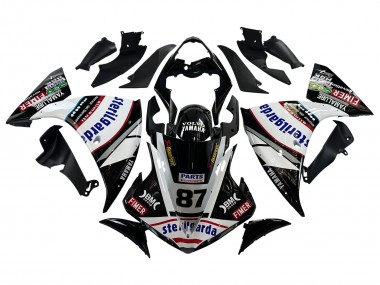 Comprare Carena Moto Yamaha YZF 1000 R1 2009-2011 - Nero Lucido Bianco Rosso Volvo Fimer Yamalube 87