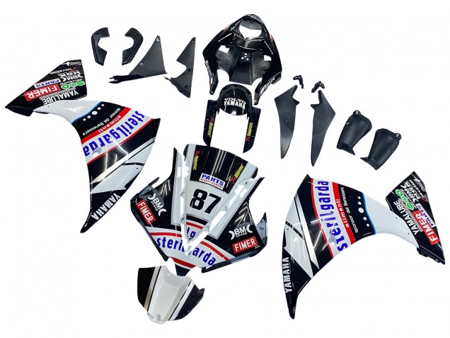 Comprare Carena Moto Yamaha YZF 1000 R1 2012-2014 - Nero Lucido Bianco Rosso Fimer Yamalube Sterilgarda 87