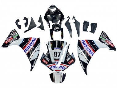 Comprare Carena Moto Yamaha YZF 1000 R1 2012-2014 - Nero Lucido Bianco Rosso Fimer Yamalube Sterilgarda 87