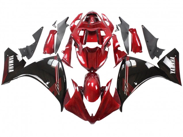 Comprare Carena Moto Yamaha YZF 1000 R1 2012-2014 - Rosso Nero Lucido