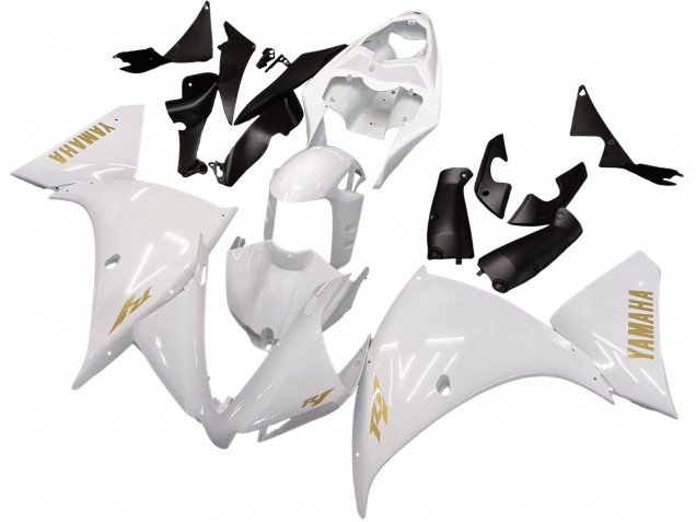 Comprare Carena Moto Yamaha YZF 1000 R1 2012-2014 - Bianco Oro Decals