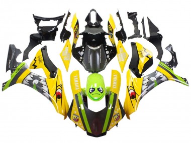 Comprare Carena Moto Yamaha YZF 1000 R1 2015-2019 - Giallo Verde Squalo