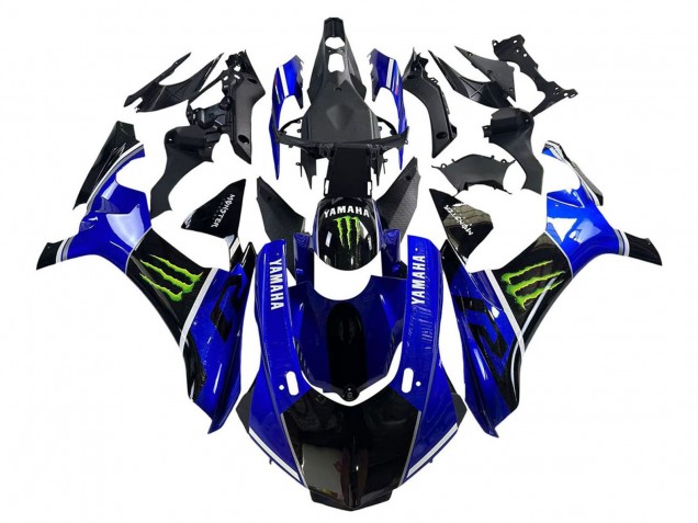 Comprare Carena Moto Yamaha YZF 1000 R1 2015-2019 - Blu Nero Lucido Verde Mostro