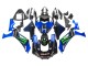 Comprare Carena Moto Yamaha YZF 1000 R1 2020-2025 - Blu Nero Verde Nero ENEOS Mostro