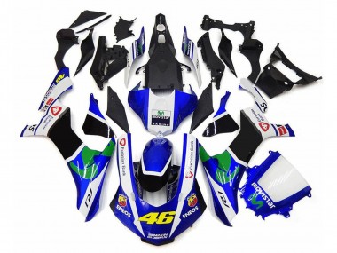 Comprare Carena Moto Yamaha YZF 1000 R1 2020-2025 - Bianco Blu Verde Nero MoviStar ENEOS Semakin Didepan 46