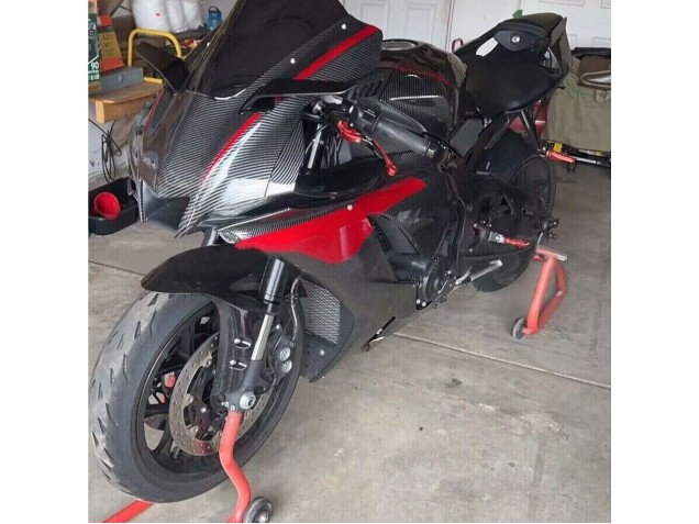 Comprare Carena Moto Yamaha YZF 1000 R1 2020-2025 - Nero Fibra di Carbonio Rosso