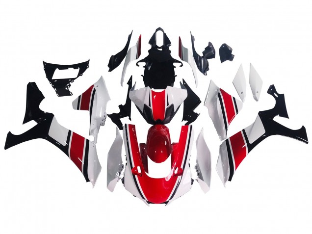 Comprare Carena Moto Yamaha YZF 1000 R1 2020-2025 - Bianco Rosso Nero Lucido