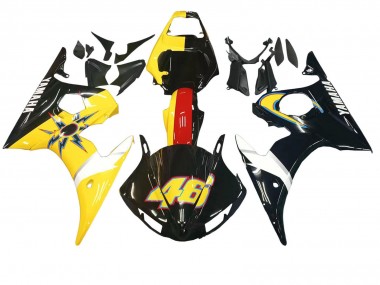 Comprare Carena Moto Yamaha YZF R6S 2006-2009 - Giallo Rosso Nero Lucido 46