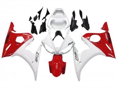 Comprare Carena Moto Yamaha YZF R6 2003-2004 - Bianco Rosso