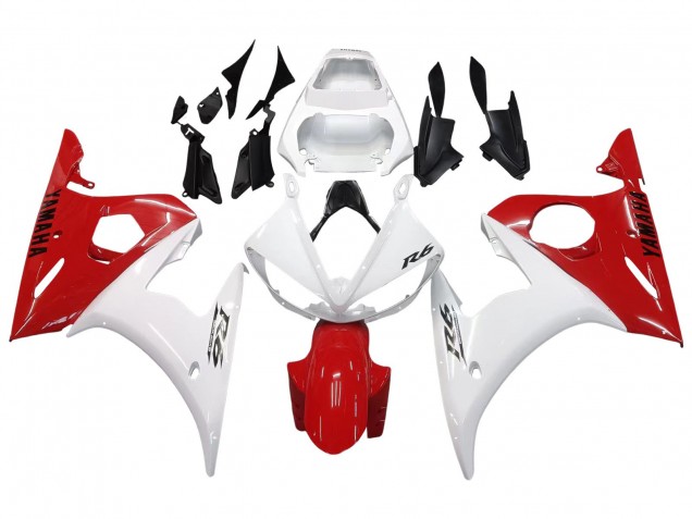 Comprare Carena Moto Yamaha YZF R6S 2006-2009 - Bianco Rosso