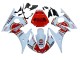 Comprare Carena Moto Yamaha YZF R6 2003-2004 - Bianco Rosso Lucky Strike Motul
