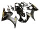 Comprare Carena Moto Yamaha YZF R6 2003-2004 - Nero Lucido Nero Opaco Oro Decals