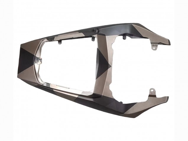 Comprare Carena Moto Yamaha YZF R6 2003-2004 - Grigio Nero Opaco Geometrico