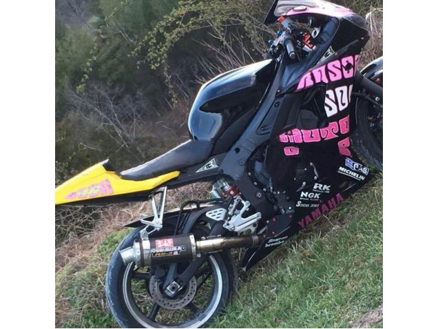 Comprare Carena Moto Yamaha YZF R6 2003-2004 - Giallo Rosa Nero Lucido Rossi Repsol 46