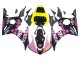 Comprare Carena Moto Yamaha YZF R6S 2006-2009 - Giallo Rosa Nero Lucido Rossi Repsol 46