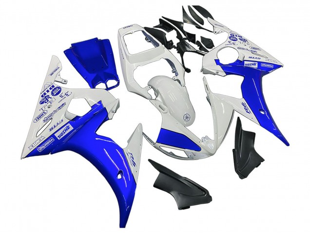 Comprare Carena Moto Yamaha YZF R6S 2006-2009 - Bianco Blu GYTR
