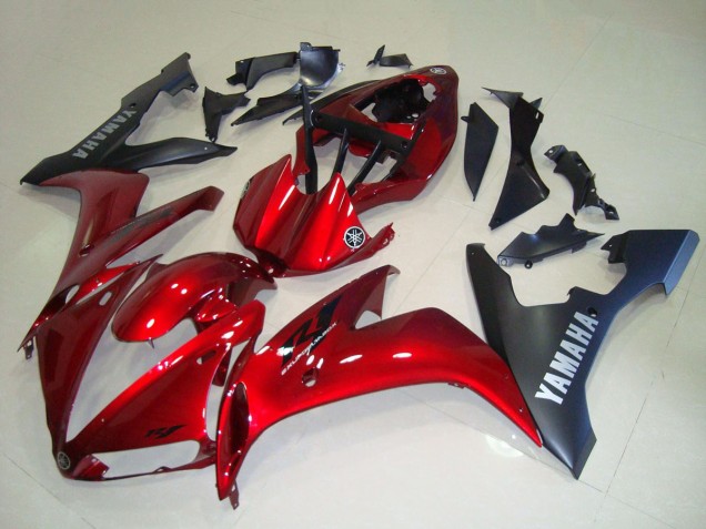 Comprare Carena Moto Yamaha YZF R1 2004-2006 - Rosso Nero Opaco