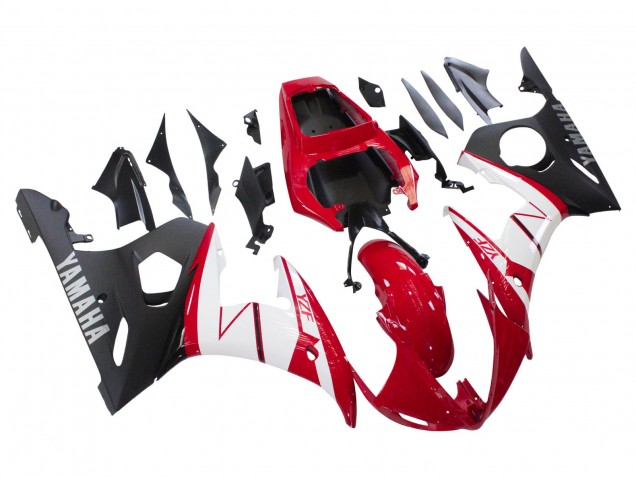 Comprare Carena Moto Yamaha YZF R6 2003-2004 - Rosso Bianco Nero Opaco