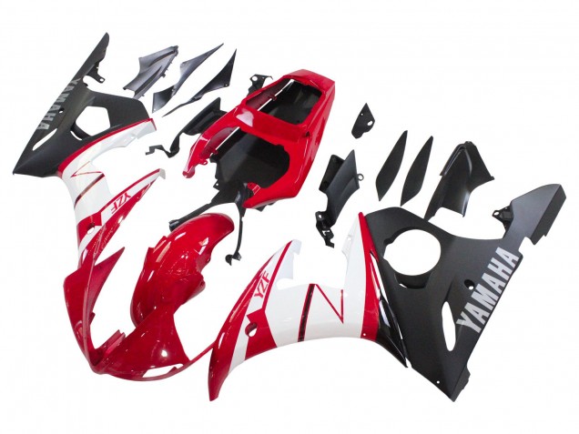 Comprare Carena Moto Yamaha YZF R6 2003-2004 - Rosso Bianco Nero Opaco