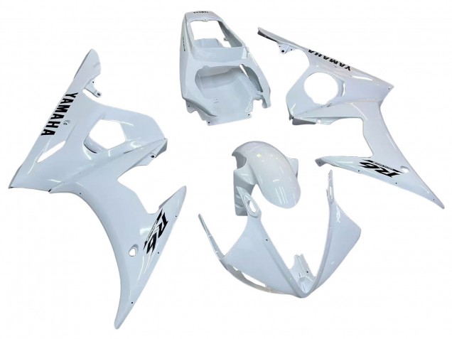 Comprare Carena Moto Yamaha YZF R6S 2006-2009 - Bianco Nero Decals