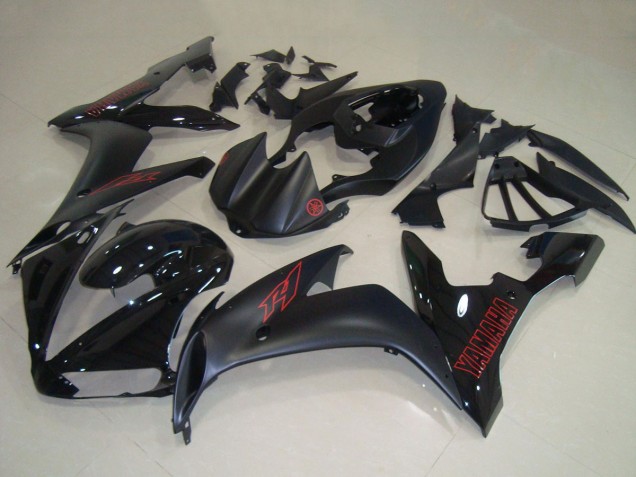 Comprare Carena Moto Yamaha YZF R1 2004-2006 - Nero Lucido Nero Opaco Rosso