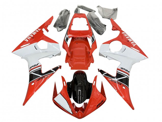 Comprare Carena Moto Yamaha YZF R6S 2006-2009 - Rosso Bianco Nero