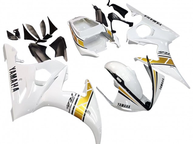 Comprare Carena Moto Yamaha YZF R6 2003-2004 - Bianco Oro