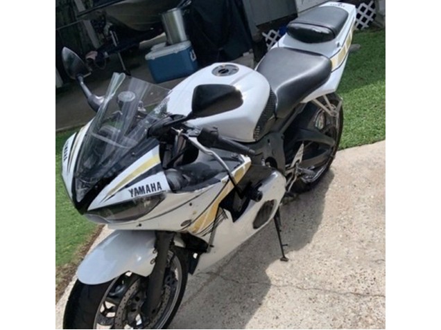 Comprare Carena Moto Yamaha YZF R6S 2006-2009 - Bianco Oro
