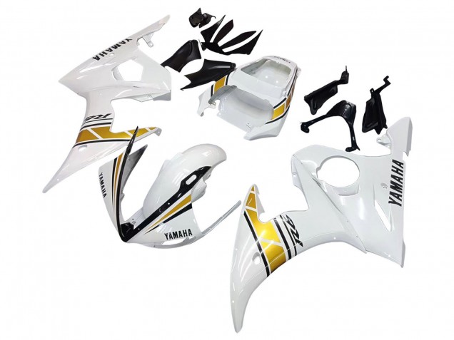 Comprare Carena Moto Yamaha YZF R6S 2006-2009 - Bianco Oro