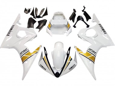 Comprare Carena Moto Yamaha YZF R6S 2006-2009 - Bianco Oro