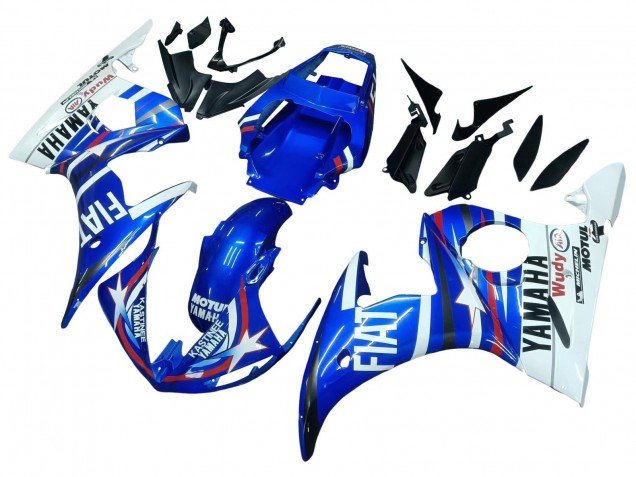 Comprare Carena Moto Yamaha YZF 600 R6 2005 - Blu Bianco Rosso Motul Michelin Fiat