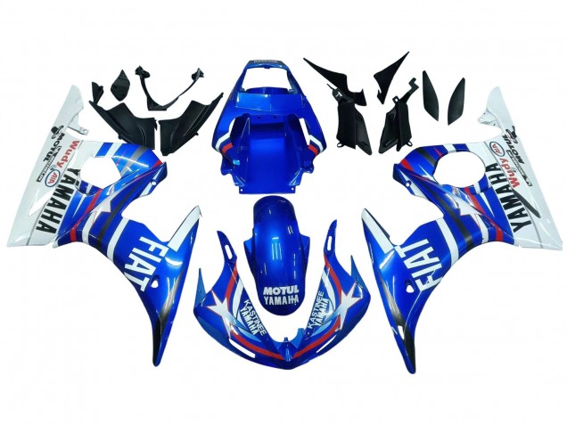 Comprare Carena Moto Yamaha YZF 600 R6 2005 - Blu Bianco Rosso Motul Michelin Fiat