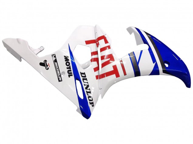 Comprare Carena Moto Yamaha YZF 600 R6 2005 - Bianco Blu Dunlop Fiat Motul