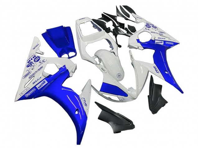 Comprare Carena Moto Yamaha YZF 600 R6 2005 - Bianco Blu Yamalube