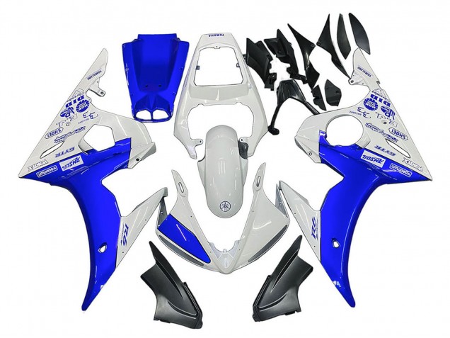Comprare Carena Moto Yamaha YZF 600 R6 2005 - Bianco Blu Yamalube
