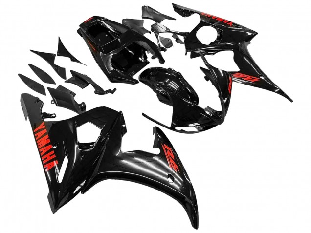 Comprare Carena Moto Yamaha YZF 600 R6 2005 - Nero Rosso