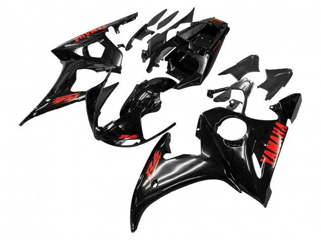 Comprare Carena Moto Yamaha YZF 600 R6 2005 - Nero Rosso