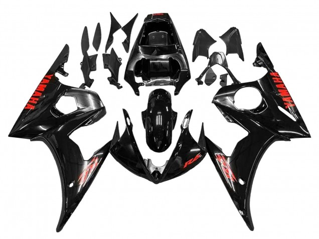 Comprare Carena Moto Yamaha YZF 600 R6 2005 - Nero Rosso