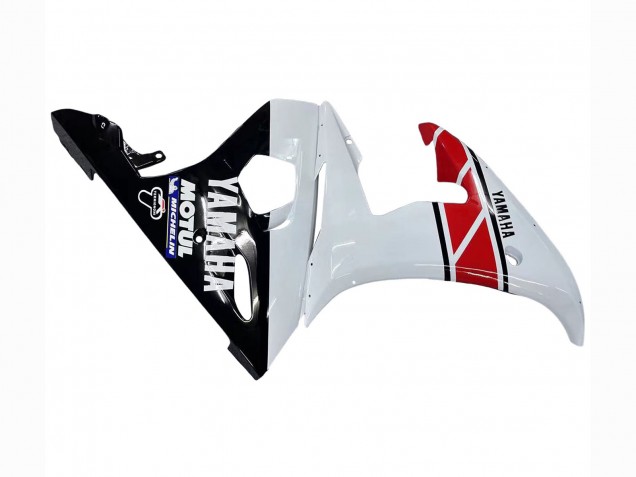 Comprare Carena Moto Yamaha YZF 600 R6 2005 - Bianco Nero Rosso Motul