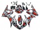 Comprare Carena Moto Yamaha YZF 600 R6 2005 - Nero Rosso Grigio Camouflage