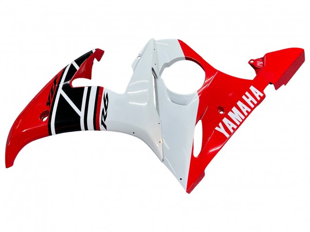 Comprare Carena Moto Yamaha YZF 600 R6 2005 - Bianco Rosso Nero Lucido