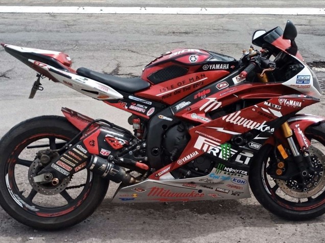 Comprare Carena Moto Yamaha YZF 600 R6 2006-2007 - Bianco Rosso Nero Verde Mostro Milwaukee