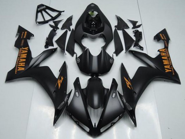 Comprare Carena Moto Yamaha YZF R1 2004-2006 - Nero Opaco Arancia
