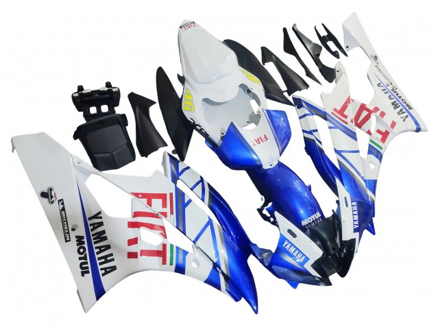 Comprare Carena Moto Yamaha YZF 600 R6 2006-2007 - Bianco Blu Rosso Fiat Motul Michelin