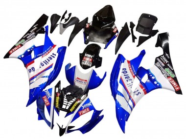 Comprare Carena Moto Yamaha YZF 600 R6 2006-2007 - Bianco Blu Nero Fimer Volvo Yamalube Sterilgarda