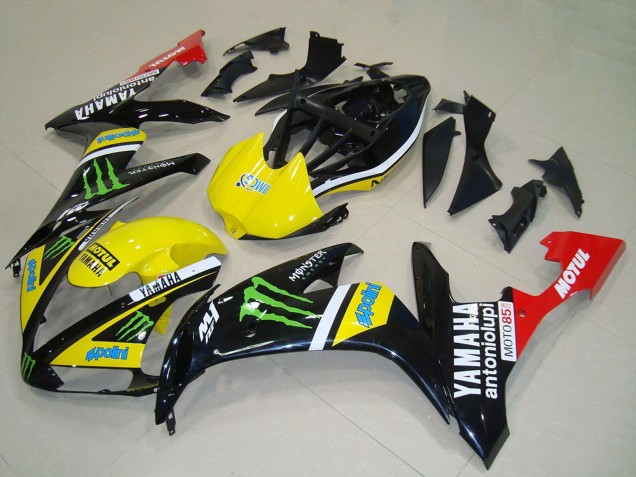 Comprare Carena Moto Yamaha YZF R1 2004-2006 - Giallo Bianco Nero Rosso Verde Mostro Rosso Bianco Motul
