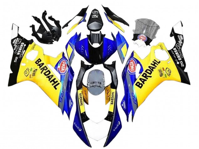 Comprare Carena Moto Yamaha YZF 600 R6 2008-2016 - Giallo Blu Nero Bardahl
