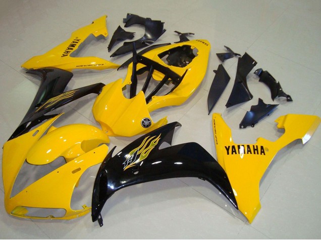 Comprare Carena Moto Yamaha YZF R1 2004-2006 - Giallo Nero Lucido